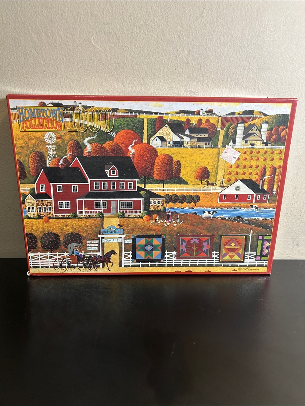 Hometown Collection 1000-Piece Country Quilt Jigsaw Puzzle "Bird in Hand Quilt”